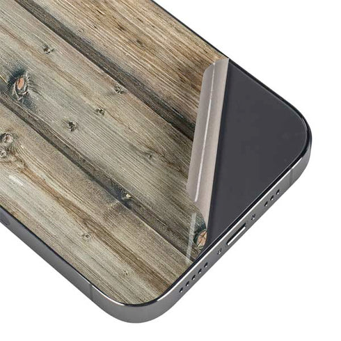 Natural Weathered Wood iPhone 16 Pro Max Skin