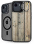 Natural Weathered Wood iPhone 16e Kickstand Case