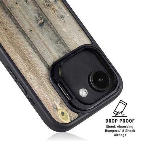 Natural Weathered Wood iPhone 16e Kickstand Case