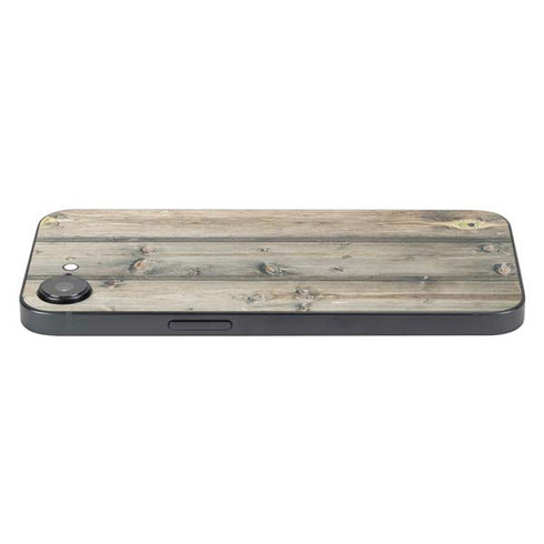 Natural Weathered Wood iPhone 16e Skin