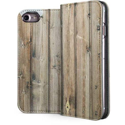 Natural Weathered Wood iPhone 7 Folio Case