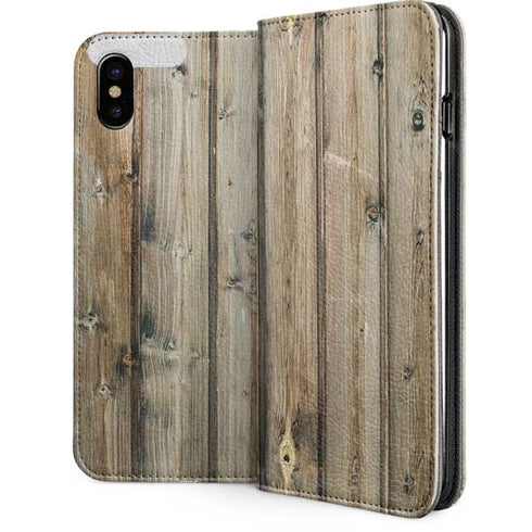 Natural Weathered Wood iPhone 8 Folio Case