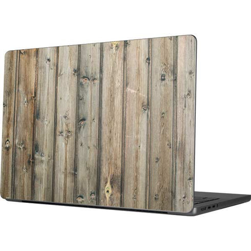 Natural Weathered Wood Apple MacBook Pro 14-inch Skin