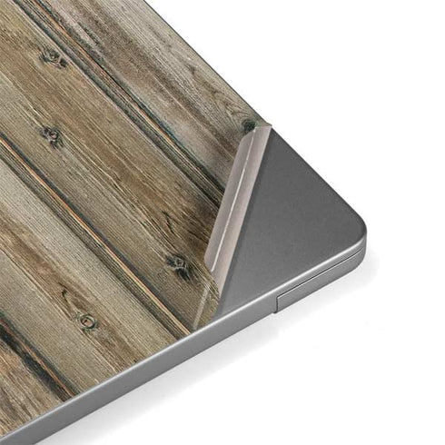 Natural Weathered Wood Apple MacBook Pro 14-inch Skin