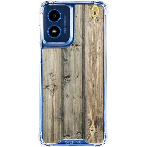Natural Weathered Wood Moto G 5G (2024) Clear Case