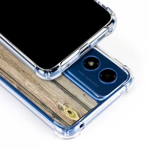 Natural Weathered Wood Moto G 5G (2024) Clear Case