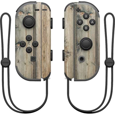 Natural Weathered Wood Nintendo Skins