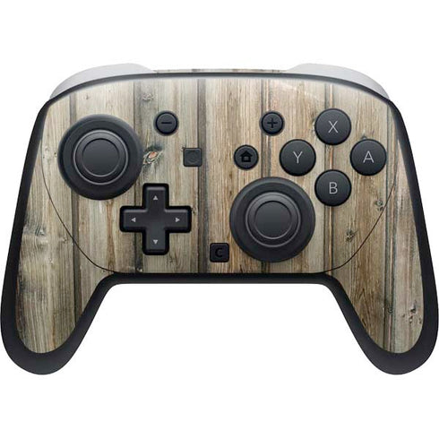 Natural Weathered Wood Nintendo Skins