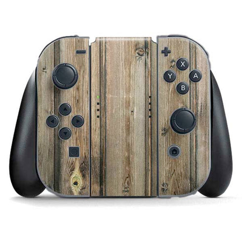 Natural Weathered Wood Nintendo Skins