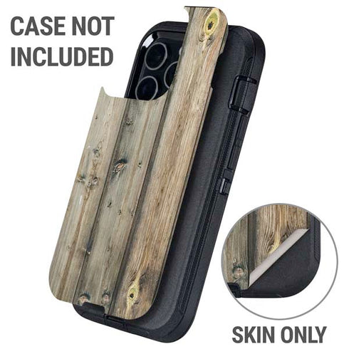 Natural Weathered Wood Otterbox Defender iPhone Skin