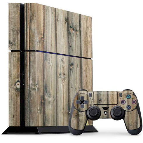 Natural Weathered Wood PlayStation PS4 Skins