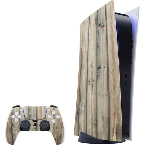 Natural Weathered Wood PlayStation PS5 Skins