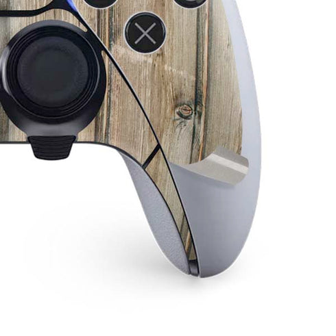 Natural Weathered Wood PS5 DualSense Edge Pro Controller Skin