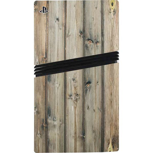 Natural Weathered Wood PS5 Pro Console Skin