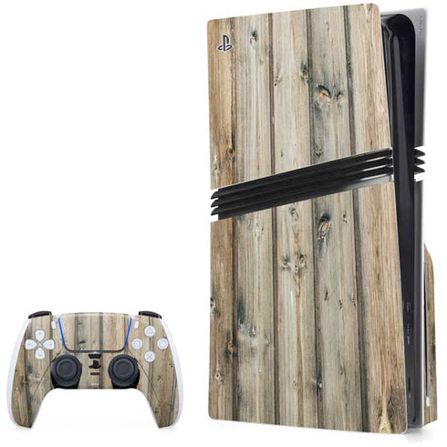 Natural Weathered Wood PlayStation PS5 Skins