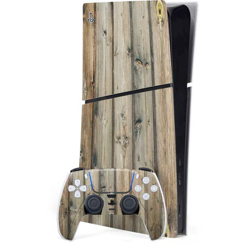 Natural Weathered Wood PlayStation PS5 Skins
