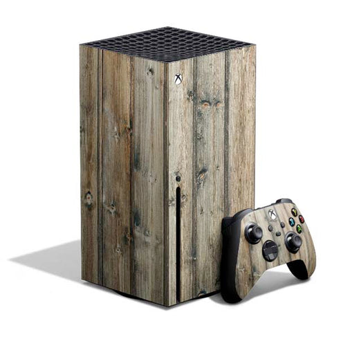 Natural Weathered Wood Xbox Series X Skins