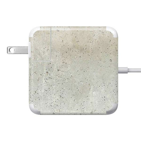 Natural White Concrete 85W Power Adapter (15 and 17 inch MacBook Pro Charger) Skin