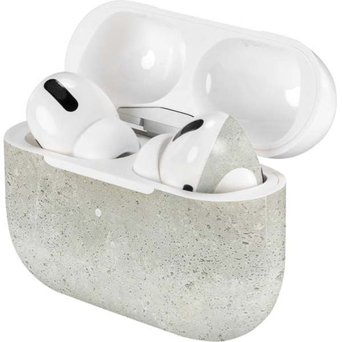 Natural White Concrete AirPods Skins