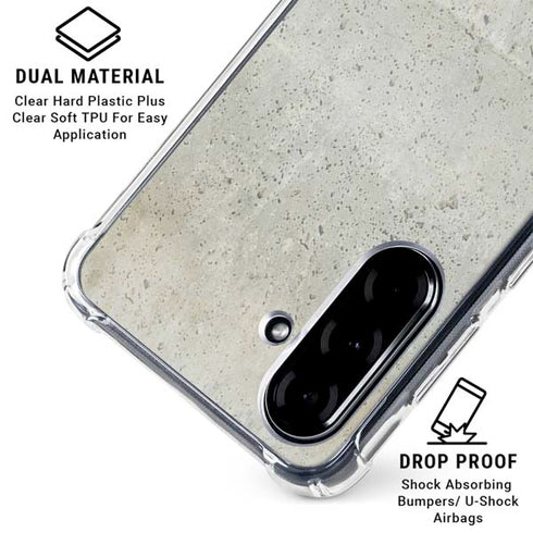 Natural White Concrete Galaxy A36 5G Clear Case