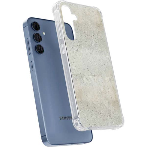 Natural White Concrete Galaxy A55 5G Clear Case