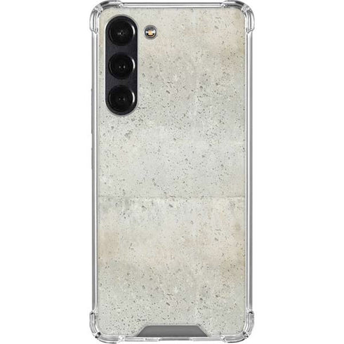 Natural White Concrete Galaxy S24 FE Clear Case