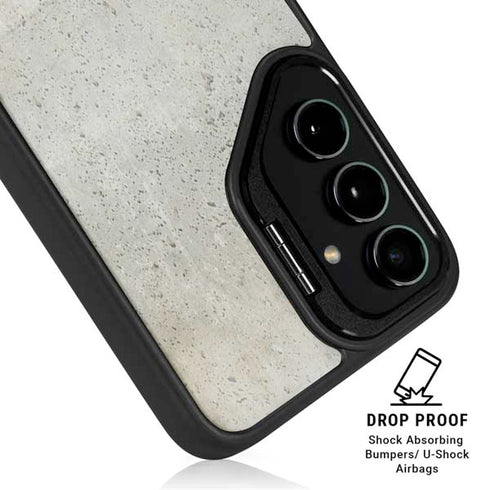 Natural White Concrete Galaxy S24 FE Kickstand Case