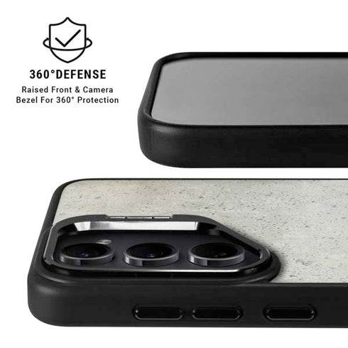 Natural White Concrete Galaxy S25 Kickstand Case