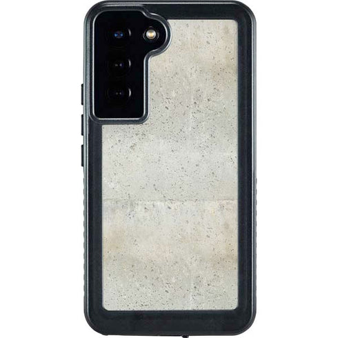 Natural White Concrete Galaxy S24 Plus Waterproof Case