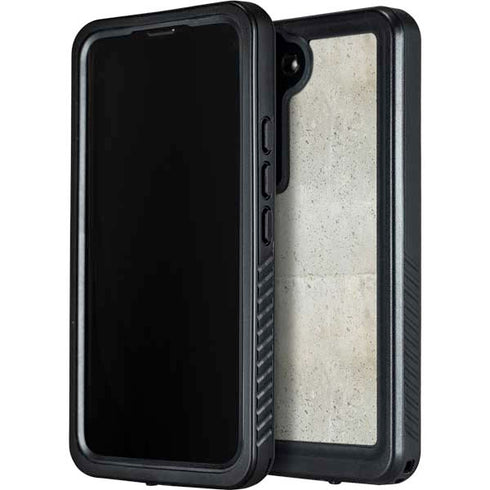 Natural White Concrete Galaxy S24 Plus Waterproof Case