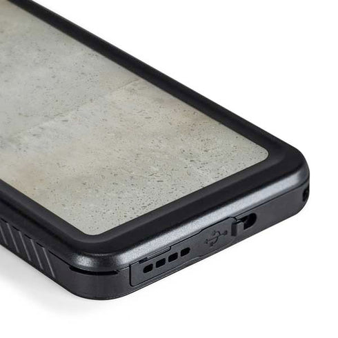 Natural White Concrete Galaxy S24 Waterproof Case