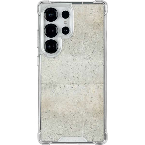 Natural White Concrete Galaxy S25 Ultra Clear Case