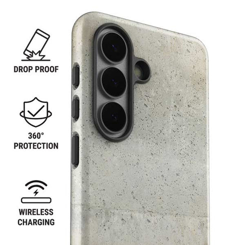 Natural White Concrete Galaxy S26 Impact Case