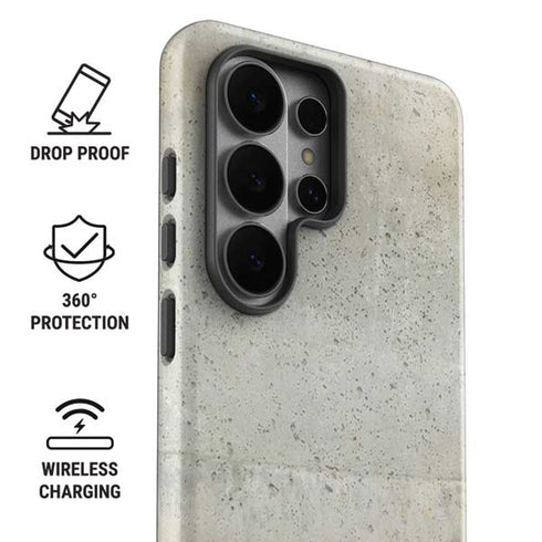 Natural White Concrete Galaxy S26 Ultra Impact Case