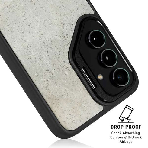 Natural White Concrete Galaxy S26 Ultra Kickstand Case