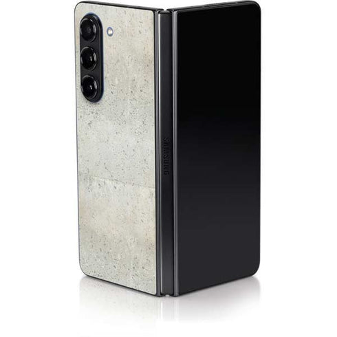Natural White Concrete Galaxy Z Fold5 5G Skin