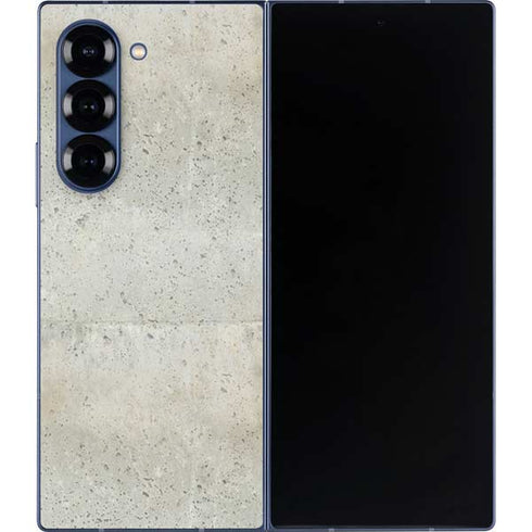 Natural White Concrete Galaxy Z Fold6 Skin