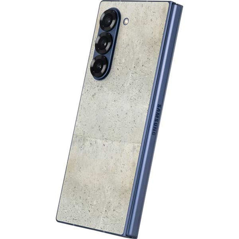 Natural White Concrete Galaxy Z Fold6 Skin