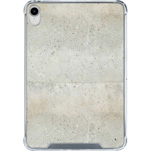 Natural White Concrete iPad 11th Gen (2025) Clear Case
