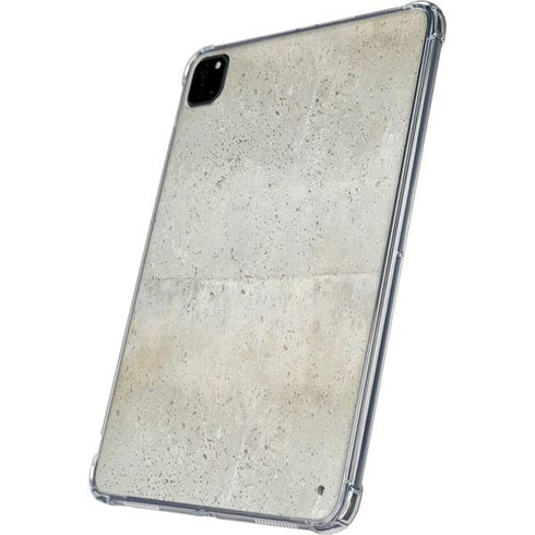 Natural White Concrete iPad Pro 11in (2024) Clear Case