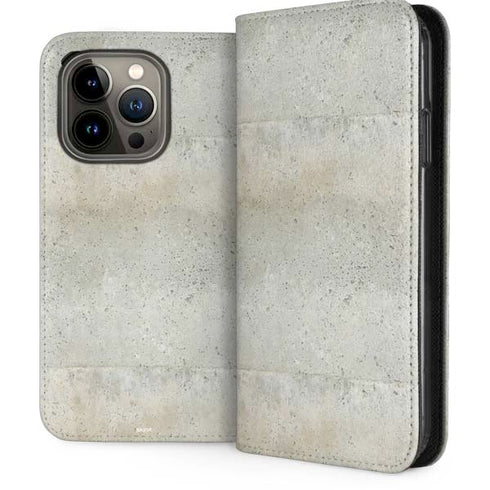 Natural White Concrete iPhone 13 Pro Folio Case