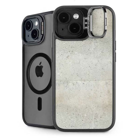 Natural White Concrete iPhone 15 Plus Kickstand Case