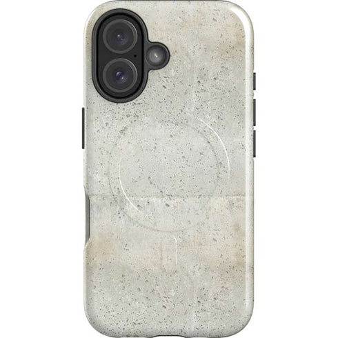 Natural White Concrete iPhone 16 Plus Magsafe Impact Case