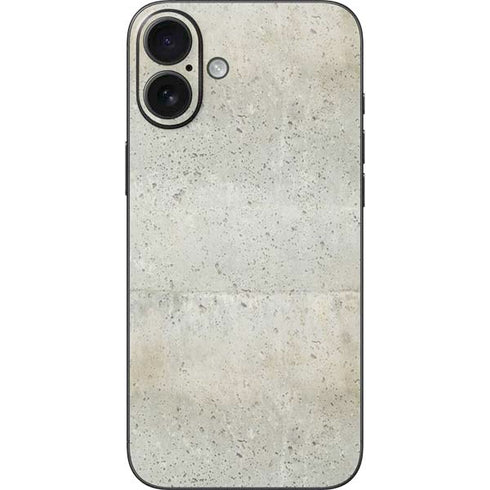 Natural White Concrete iPhone 16 Plus Skin