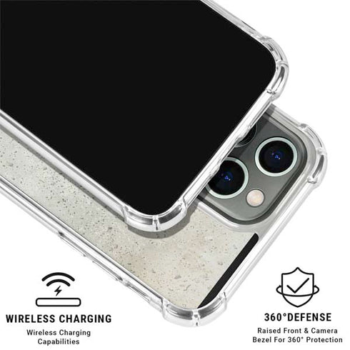 Natural White Concrete iPhone 16 Pro Clear Case