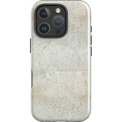 Natural White Concrete iPhone 16 Pro Max Magsafe Impact Case