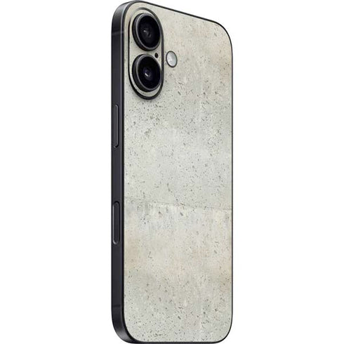 Natural White Concrete iPhone 16 Skin