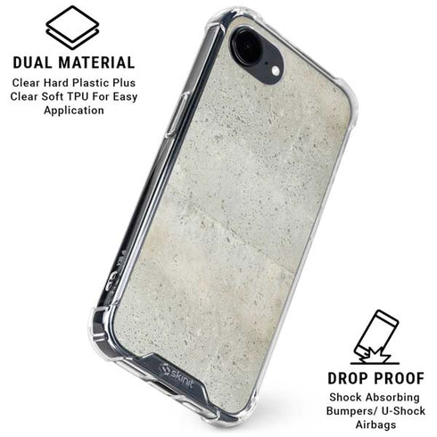 Natural White Concrete iPhone 16e Clear Case
