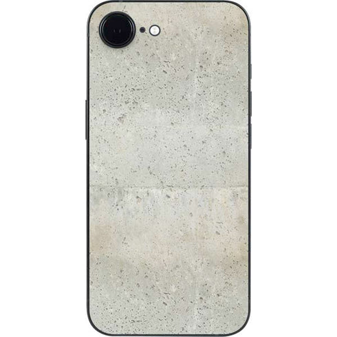 Natural White Concrete iPhone 16e Skin