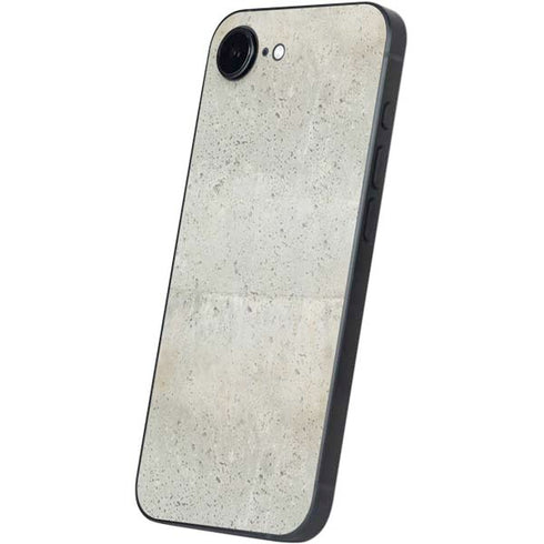 Natural White Concrete iPhone 16e Skin
